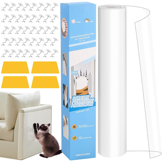 Transparent Cat Sofa Guard Film 6m x 30cm Anti‑Scratch Protector