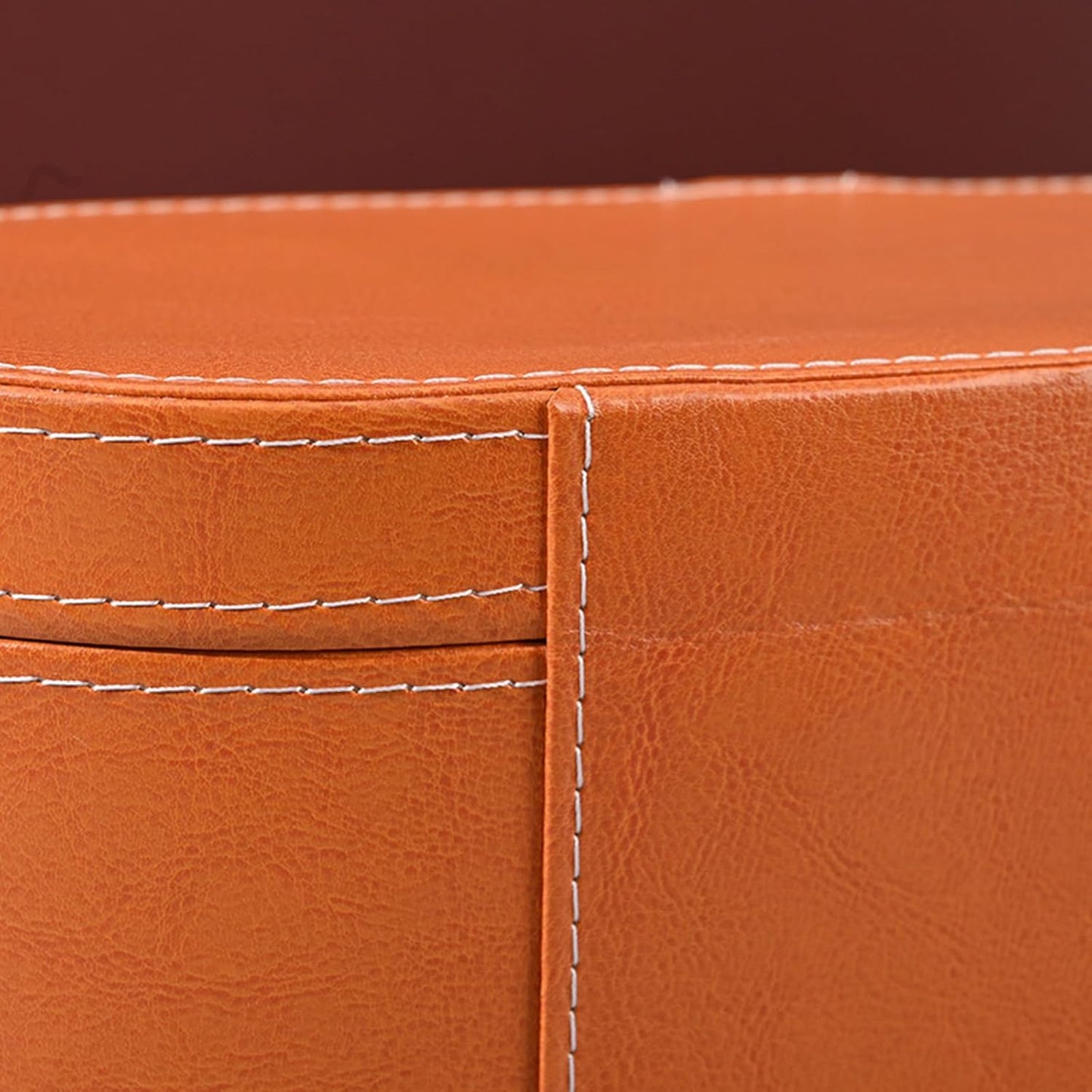 Orange PU Leather Hair Dryer Travel Storage Case – 33.5x13.5x13cm