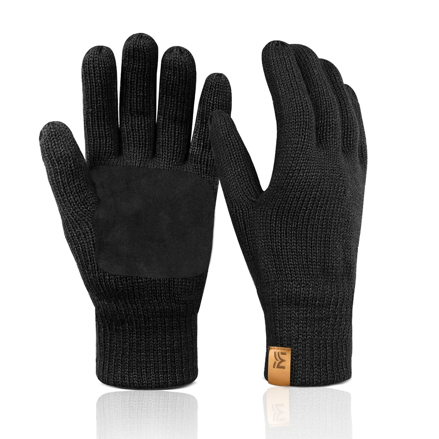 Warm Wool Thermal Gloves for Men and Women – Non‑Slip Palm