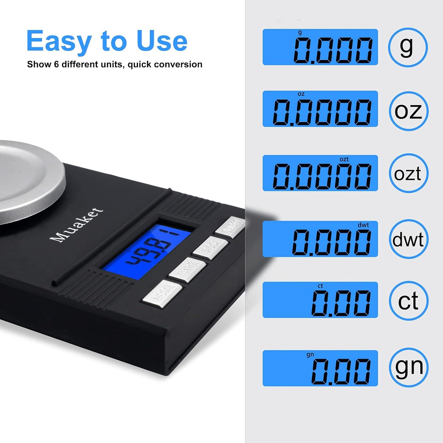 Accurate Digital Milligram Scales