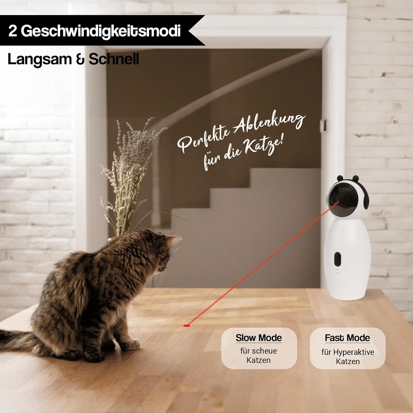 Interactive Automatic Laser Pointer Cat Toy by Koenigsdoerfer & Sohn