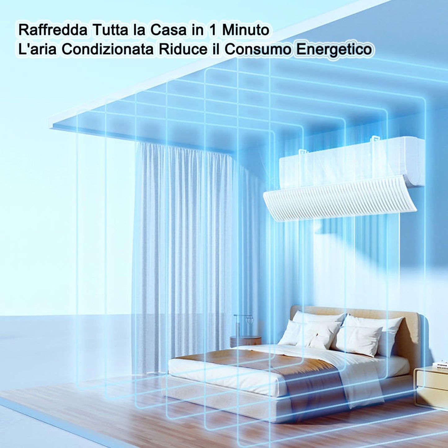 Adjustable Air Conditioner Wind Deflector for Wall-Mounted Units