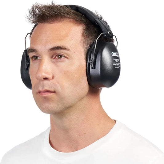 3M Foldable Earmuffs with Soft Padding, 30dB Noise Reduction, Black - Gomix Brands Outlet
