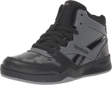 Reebok Boys BB4500 Court Sneaker Pure Grey Kids Athletic Shoe