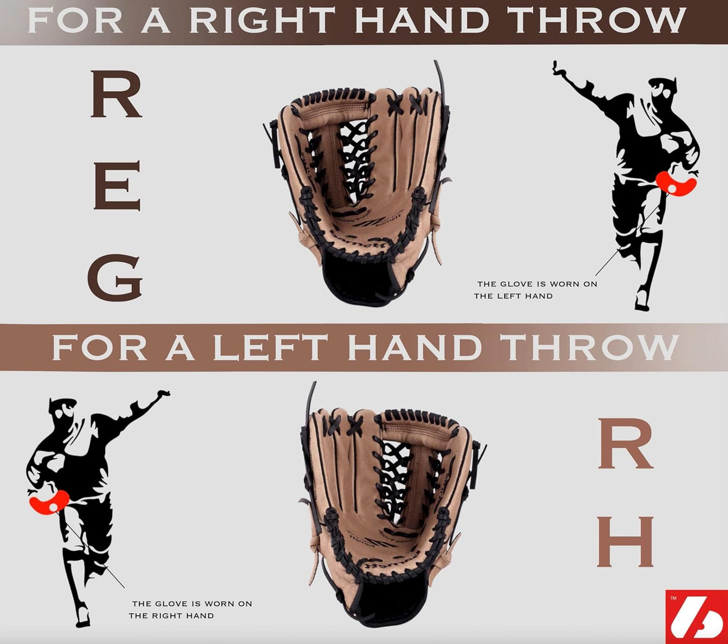 Barnett GL-203 Premium Leather Catcher Baseball Glove Adult Size 33