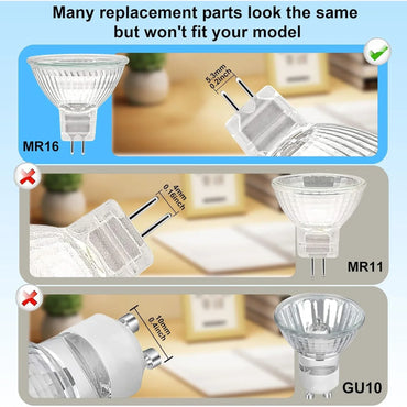 WeshLMPO MR16 35W GU5.3 Dimmable Warm White Halogen Bulb 8-Pack - Gomix Brands Outlet