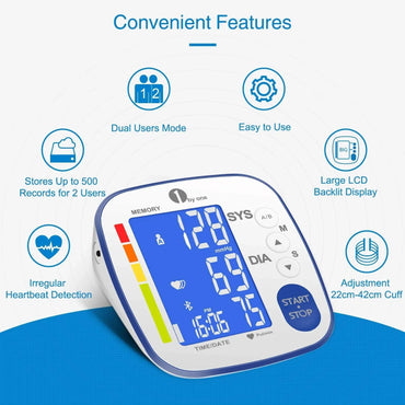 1 BY ONE Bluetooth Arm Blood Pressure Monitor - Gomix Brands Outlet