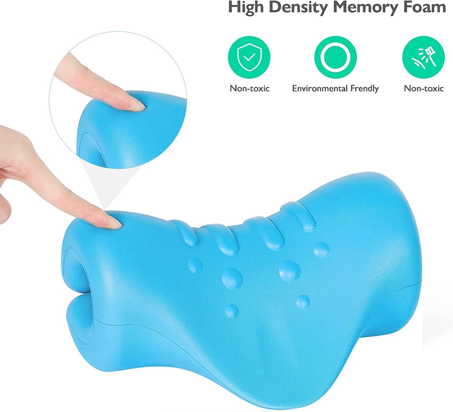 HASA zone Relaxation Neck Pillow with Flexible PU Cervical Support for Neck Pain Relief