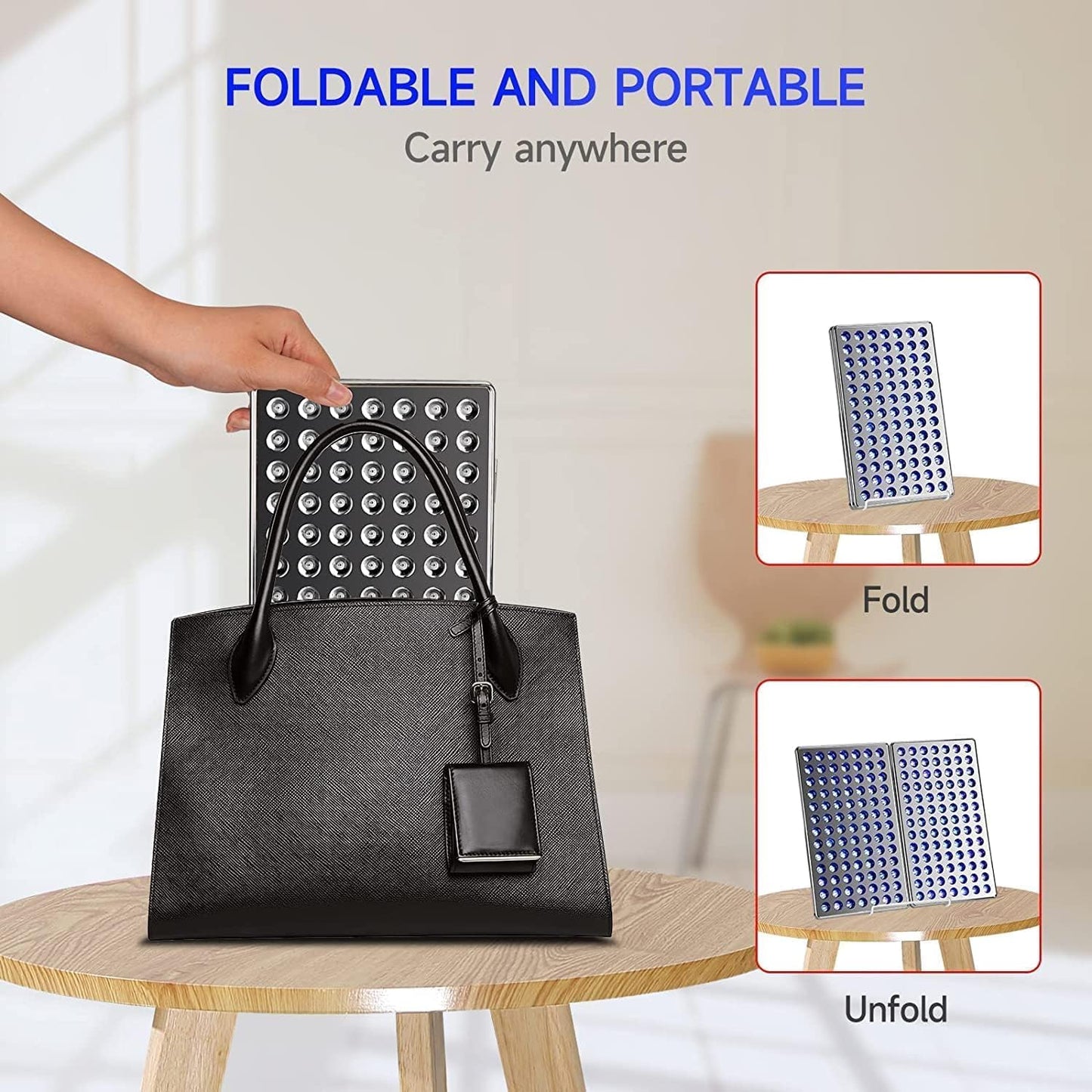 24W Foldable Home Tanning Lamp for Face and Body