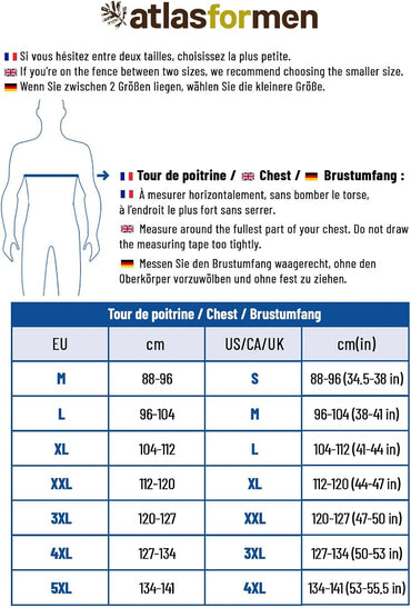 Atlas For Men Lightweight Microfleece Sweater – Warm, Soft, Winter Essential