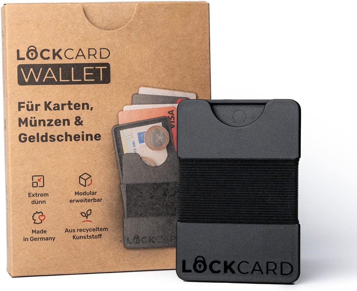 Lockcard Slim Wallet 4-Piece Bundle Black