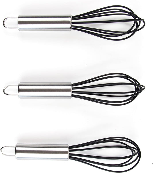 Professional Hair Color Whisk Set with 3 Silicone Mixers