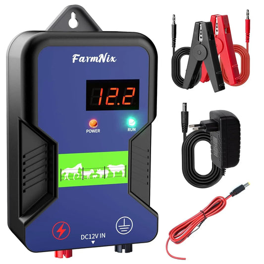 FarmNix 15KM High Voltage Electric Fence Controller 2J - Gomix Brands Outlet