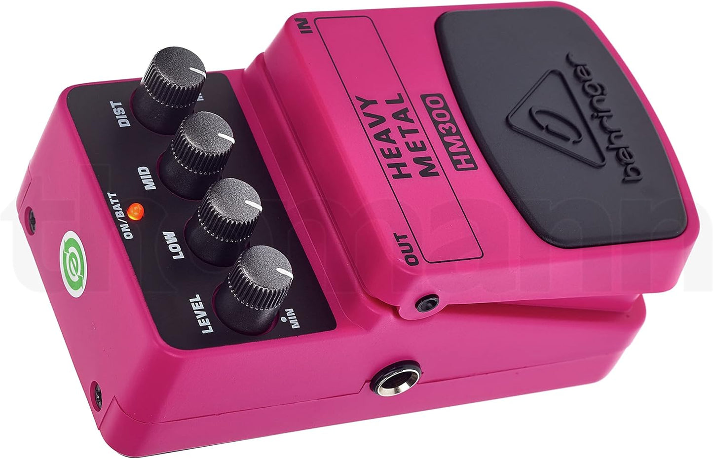 Behringer HM-300 Pink Heavy Metal Guitar Distortion Pedal