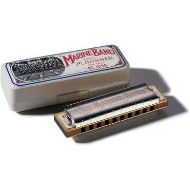 Hohner Marine Band Harmonica B – Classic Wood Comb Blues Harp