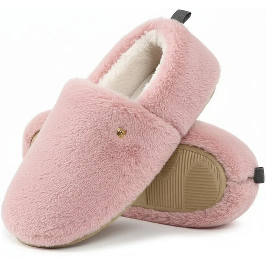EverFoams Women's Soft Faux Wool Closed-Back Non-Slip Slippers2. - Gomix Brands Outlet