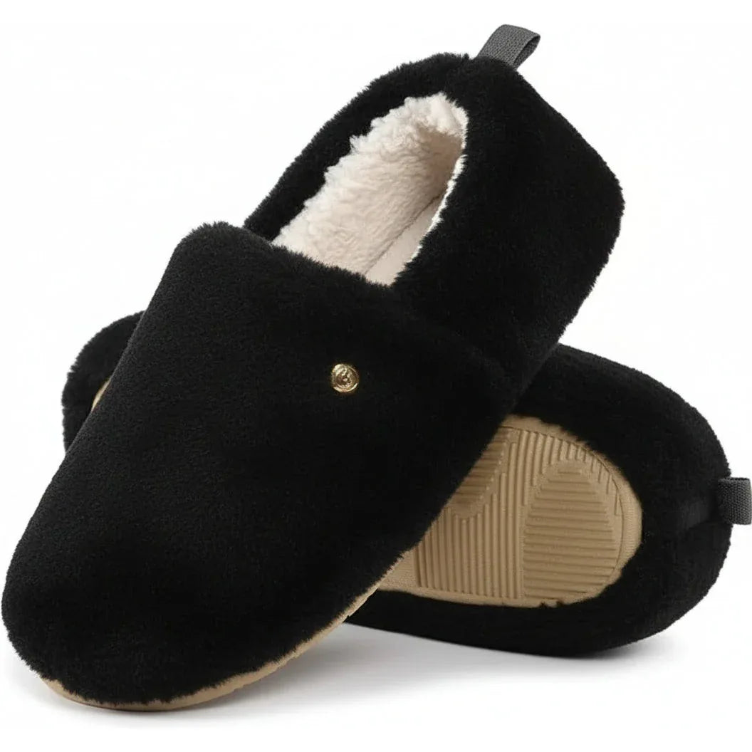 EverFoams Women's Soft Faux Wool Closed-Back Non-Slip Slippers2. - Gomix Brands Outlet