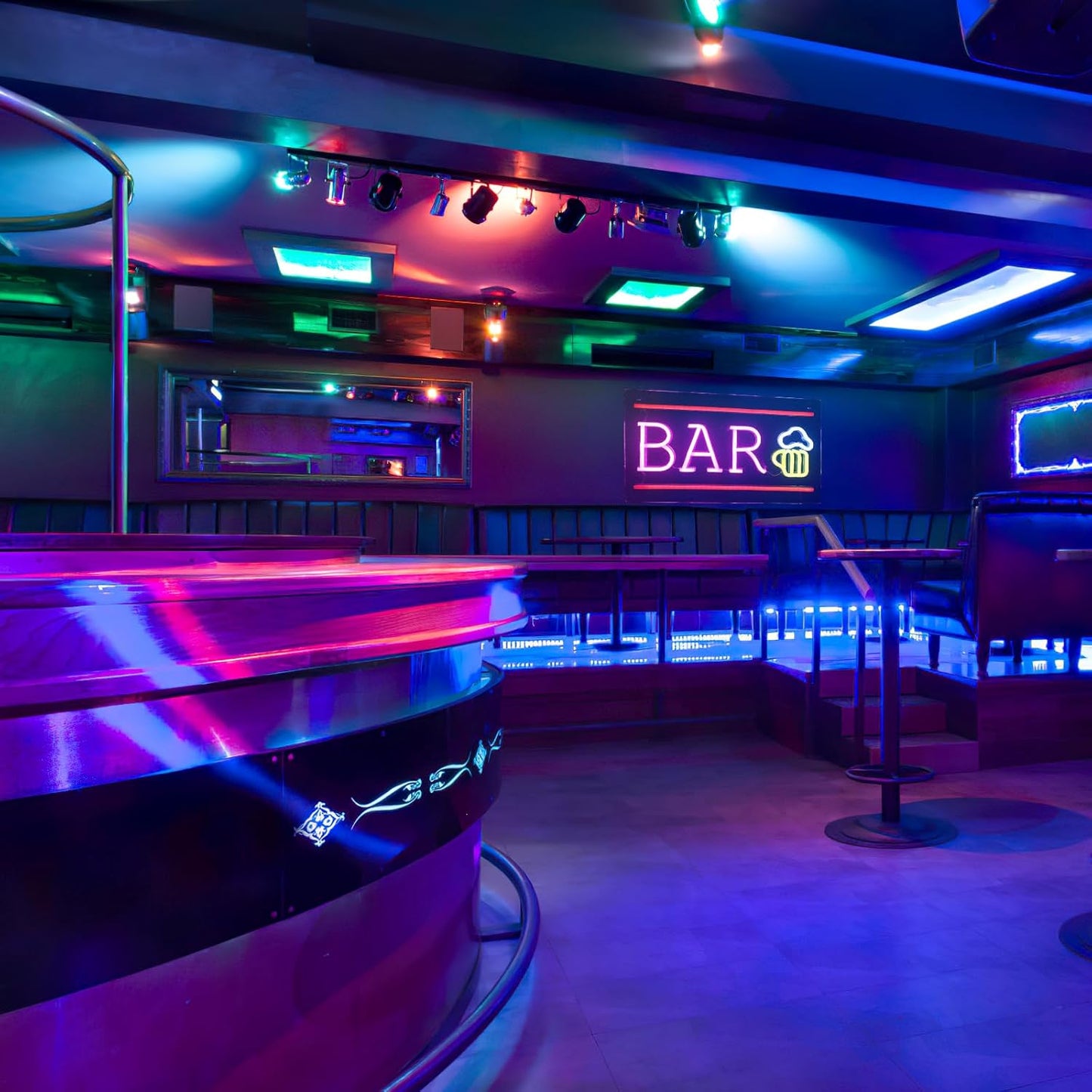 Pink USB Neon Light Sign for Home Bar Wall Decor