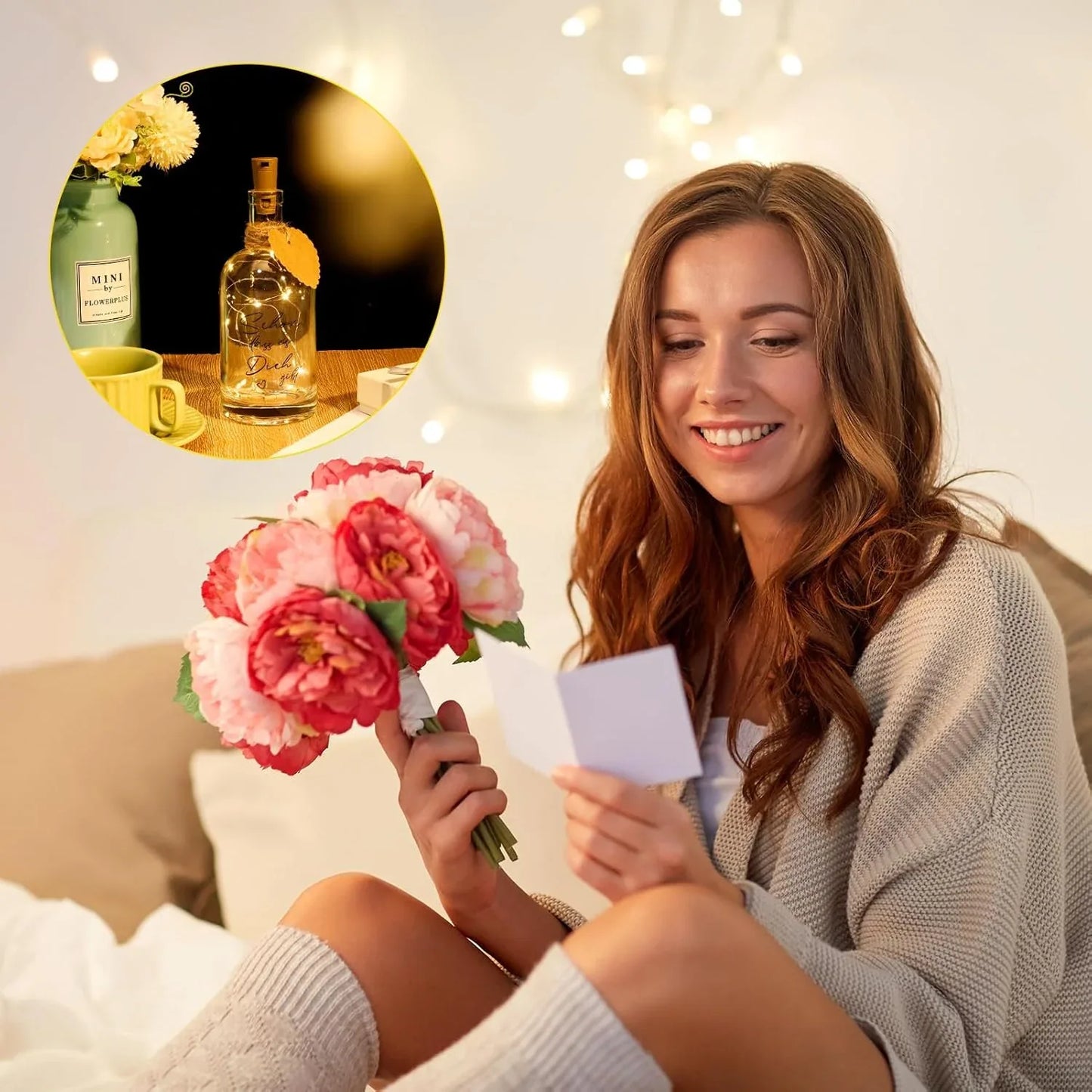 LED Bottle Light with Cork Stopper – Warm White Glow - Gomix Brands Outlet