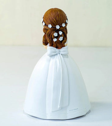 Mopec White Communion Figurine Girl with Flower Crown - Gomix Brands Outlet