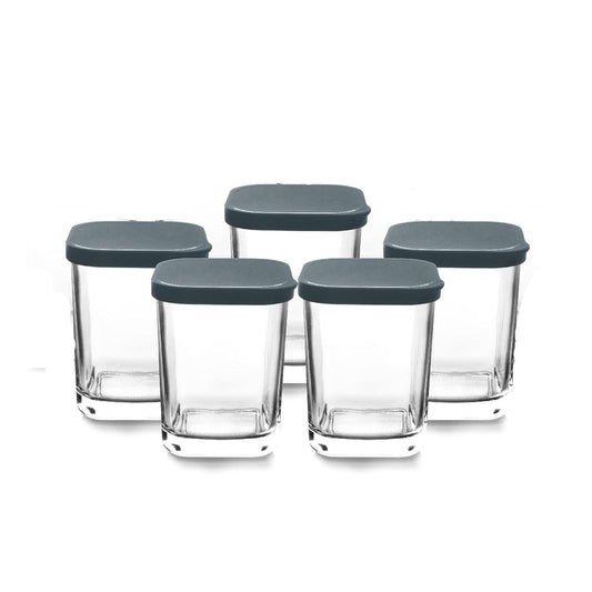 Lacor - 69438 - Yoghurt Maker, Clear Glass, 9 Pieces, Dishwasher Safe, BPA-Free, Capacity: 170 ml