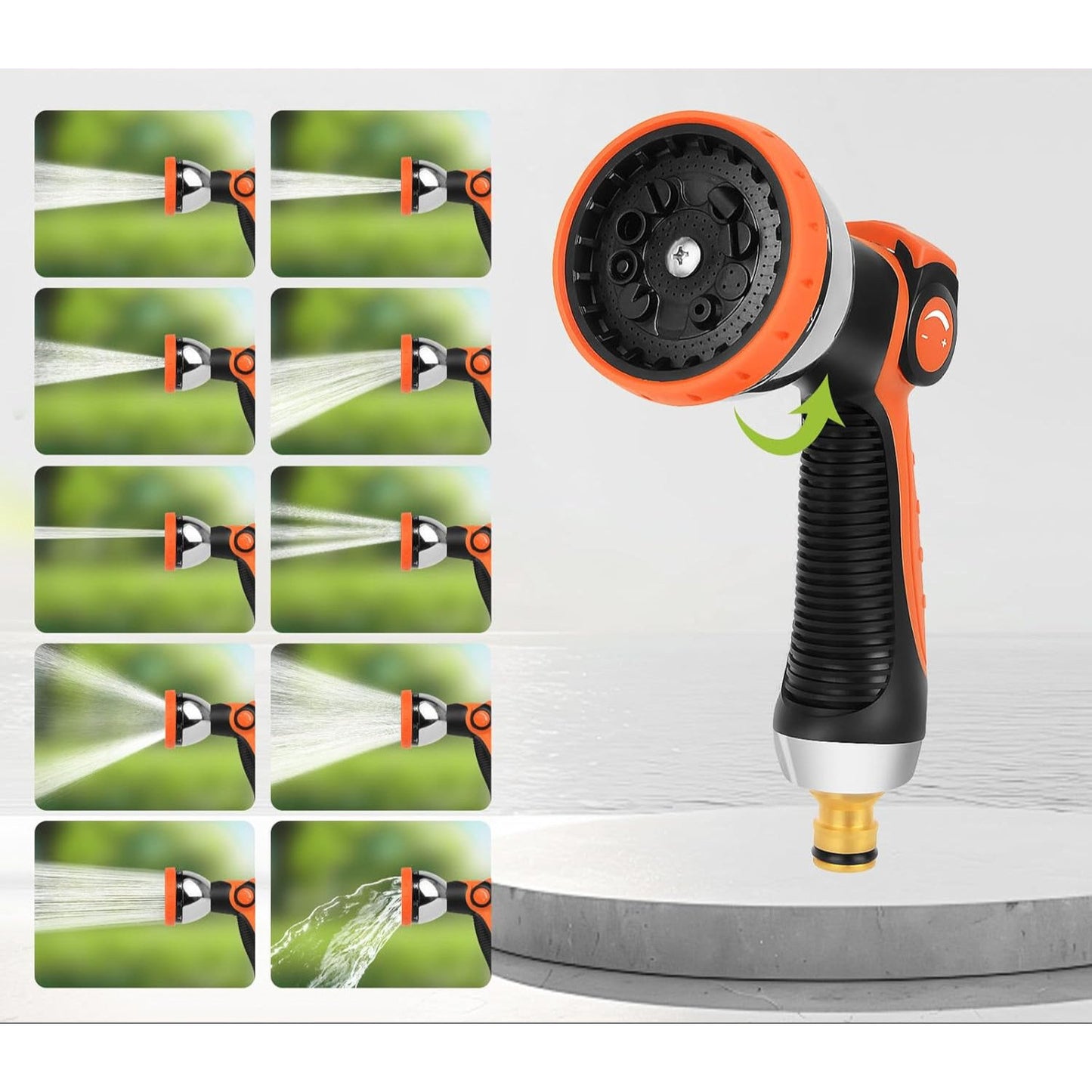 30‑Meter Expandable Garden Hose with 10 Spray Modes, Brass Connectors