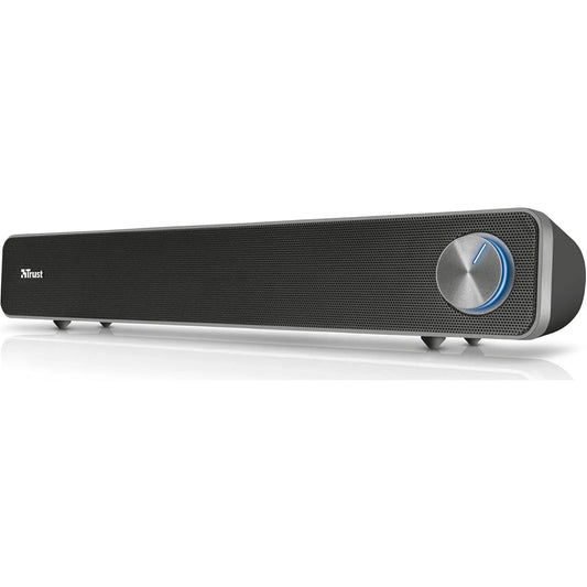 Trust Arys USB-Powered PC Soundbar with Illuminated Volume Control – Black - Gomix Brands Outlet