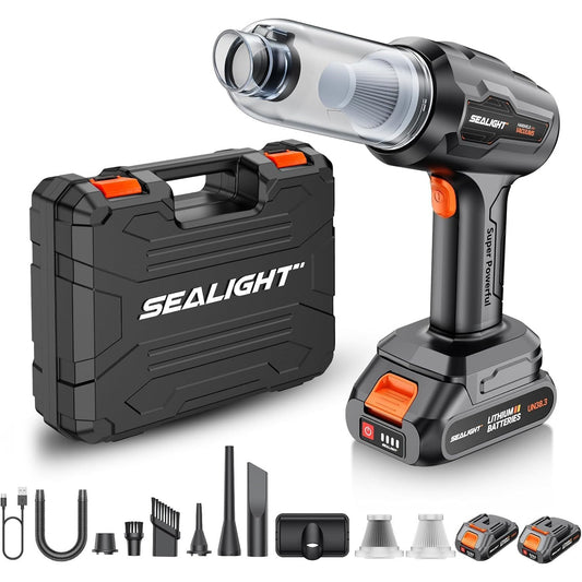 SEALIGHT Cordless Handheld Car Vacuum with 21000Pa Power
