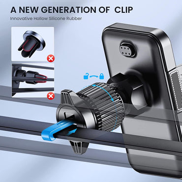 CINDRO Metal Hook Car Vent Phone Mount with 360° Rotation