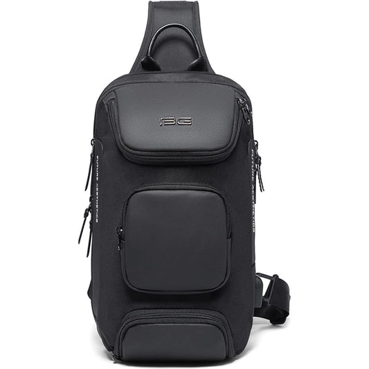 VARLIVOO Men's Waterproof USB Charging Sling Chest Bag for Tech & Travel