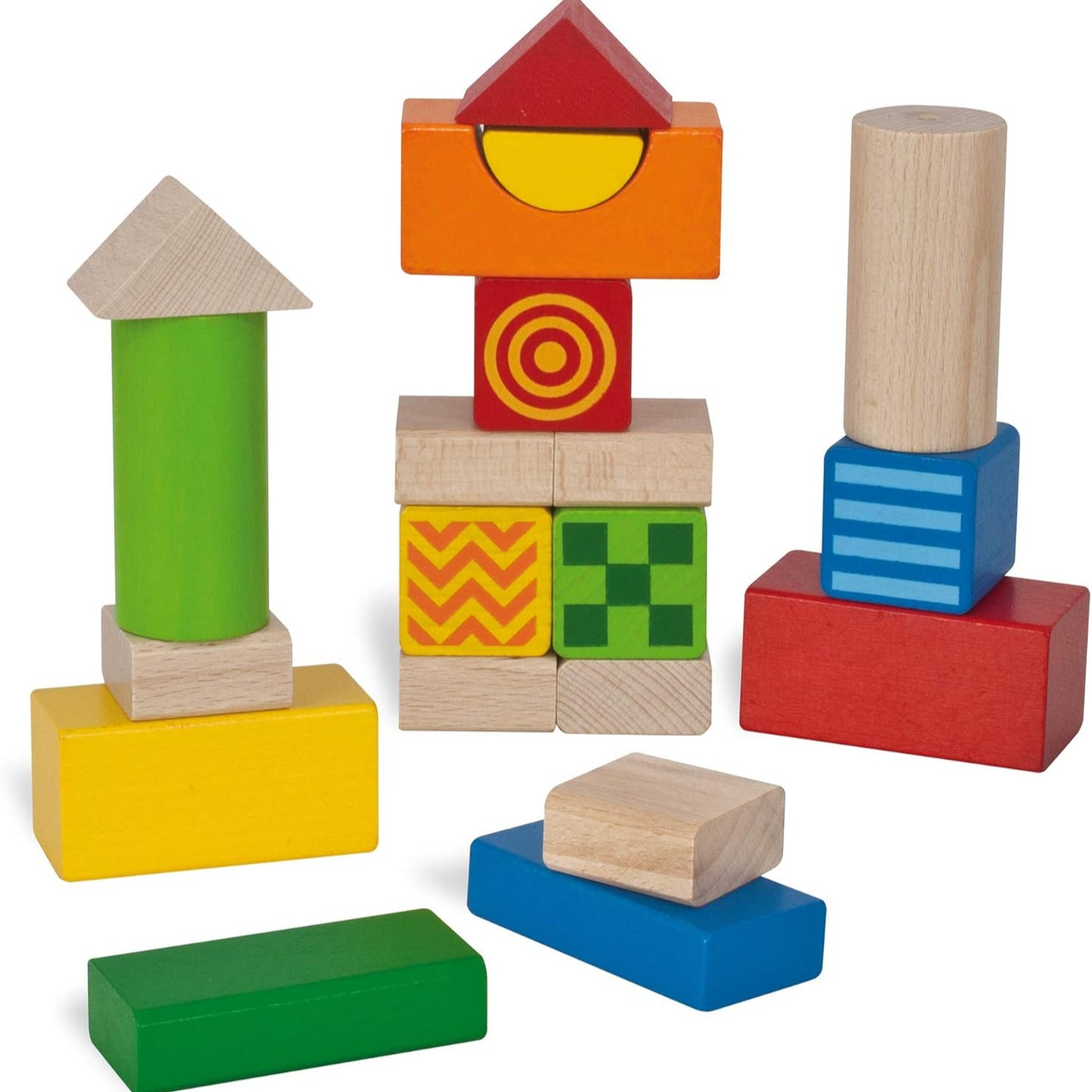 Eichhorn Heros Baby Sound & Feel Building Blocks 20-Piece Set