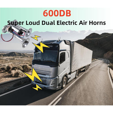 600DB Super Loud Dual Electric Train Horn for Trucks