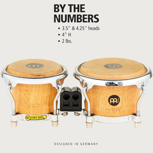 Meinl Mini Wood Bongos with Free Ride, 3.5" & 4.25" - Gomix Brands Outlet