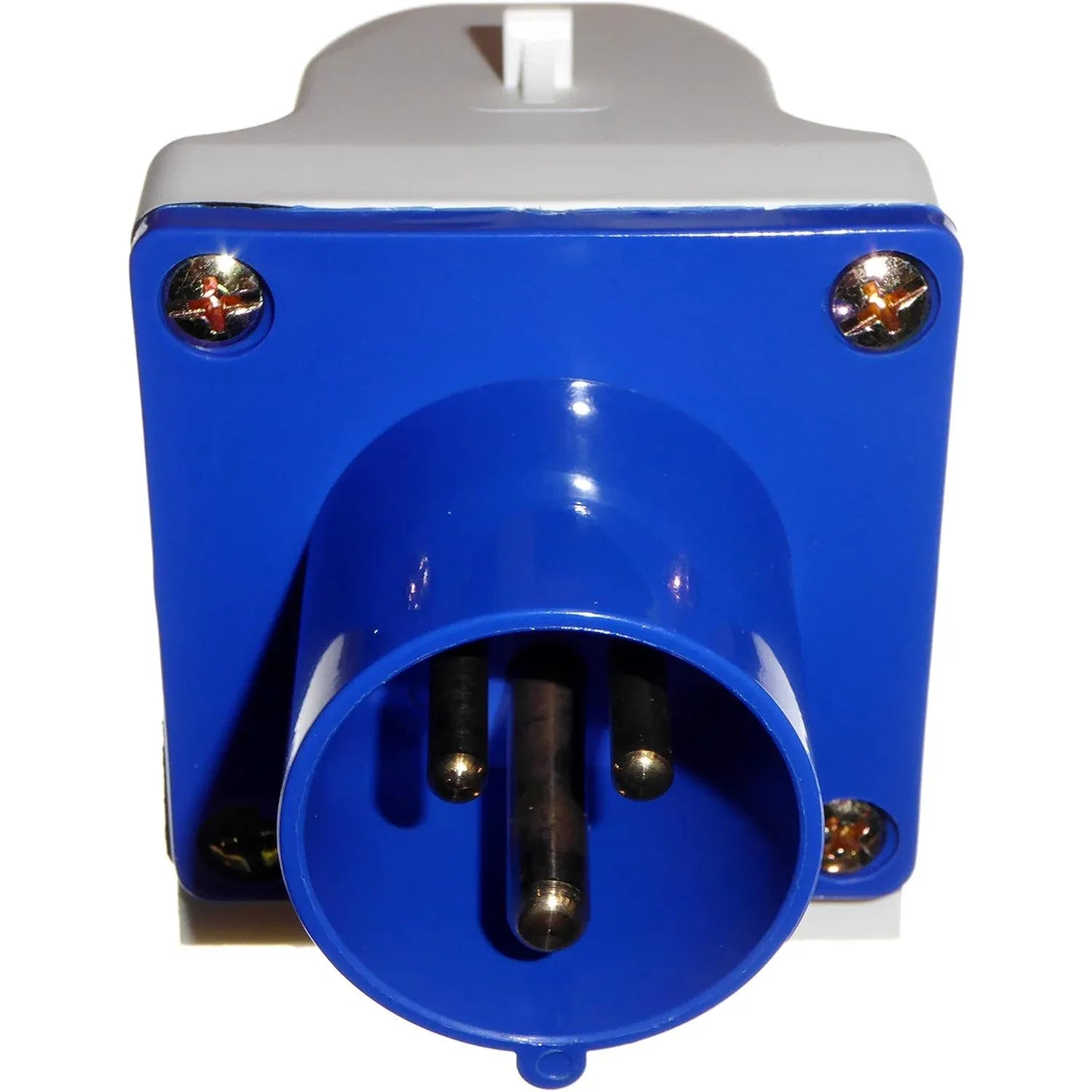 Blue 16 Amp 3 Pin IP44 Appliance Inlet with Gland - Gomix Brands Outlet