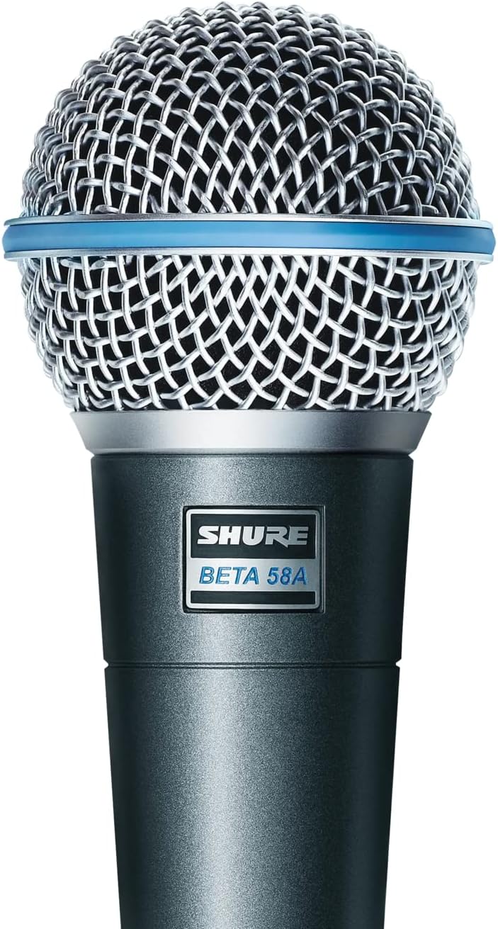 Shure BETA 58A Supercardioid Vocal Microphone – Professional Stage Mic