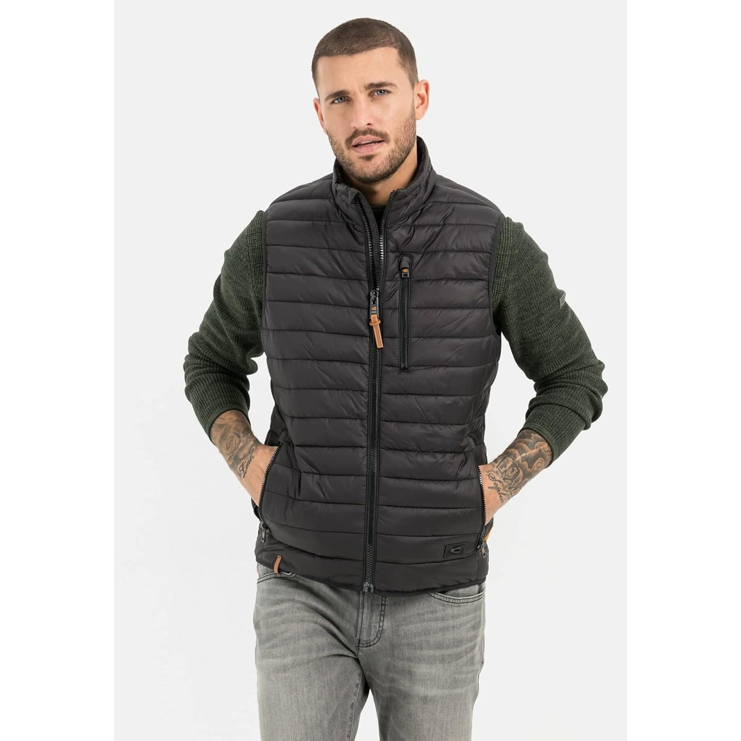 Camel Active Men's Black Insulated Vest 460210/9E52 – Lightweight Outdoor Wear