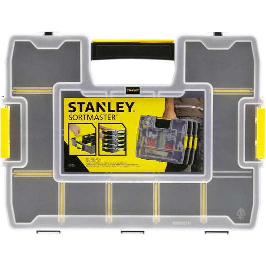 Stanley SortMaster Junior 1-97-483 Compact Organizer: Adjustable Storage for Small Parts - Gomix Brands Outlet