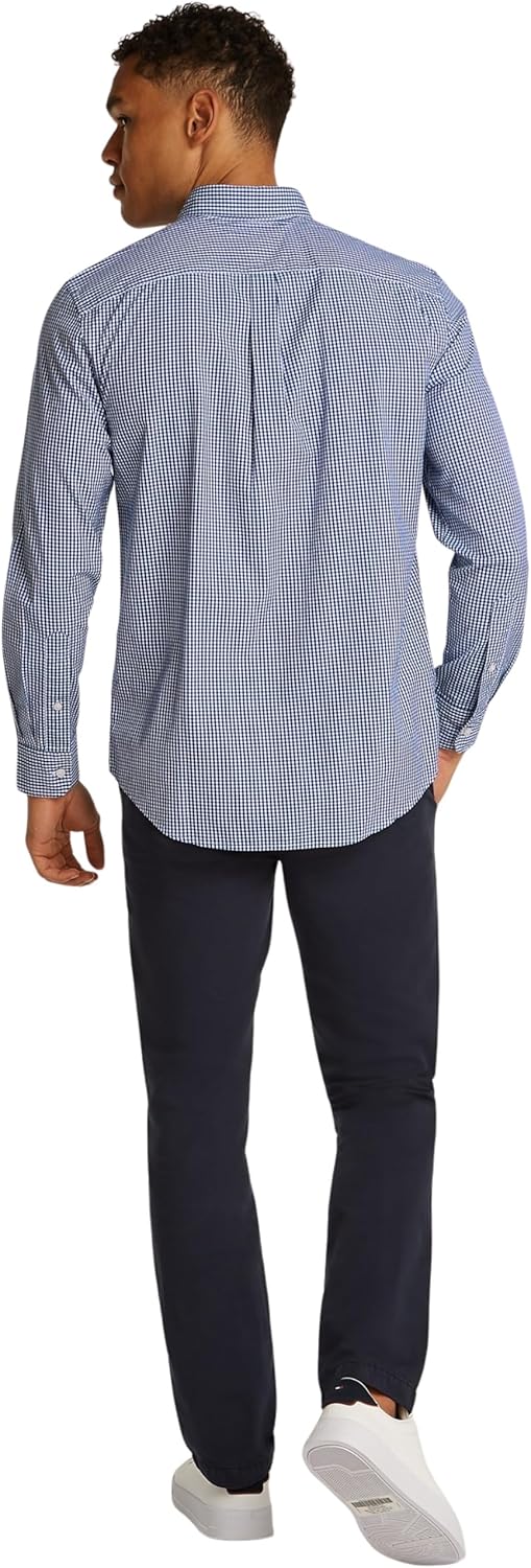 Men's Tommy Hilfiger Flex Poplin Gingham Regular Fit Button-Down Shirt