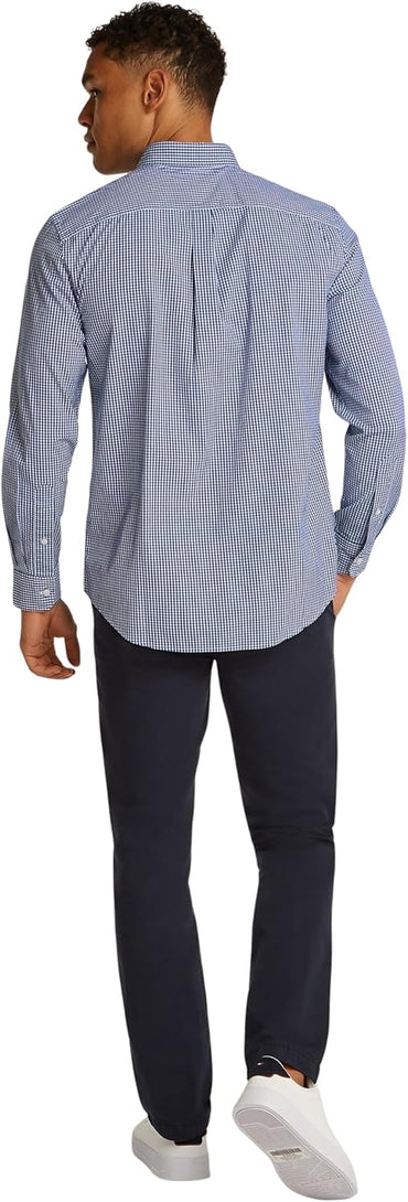 Men's Tommy Hilfiger Flex Poplin Gingham Regular Fit Button-Down Shirt