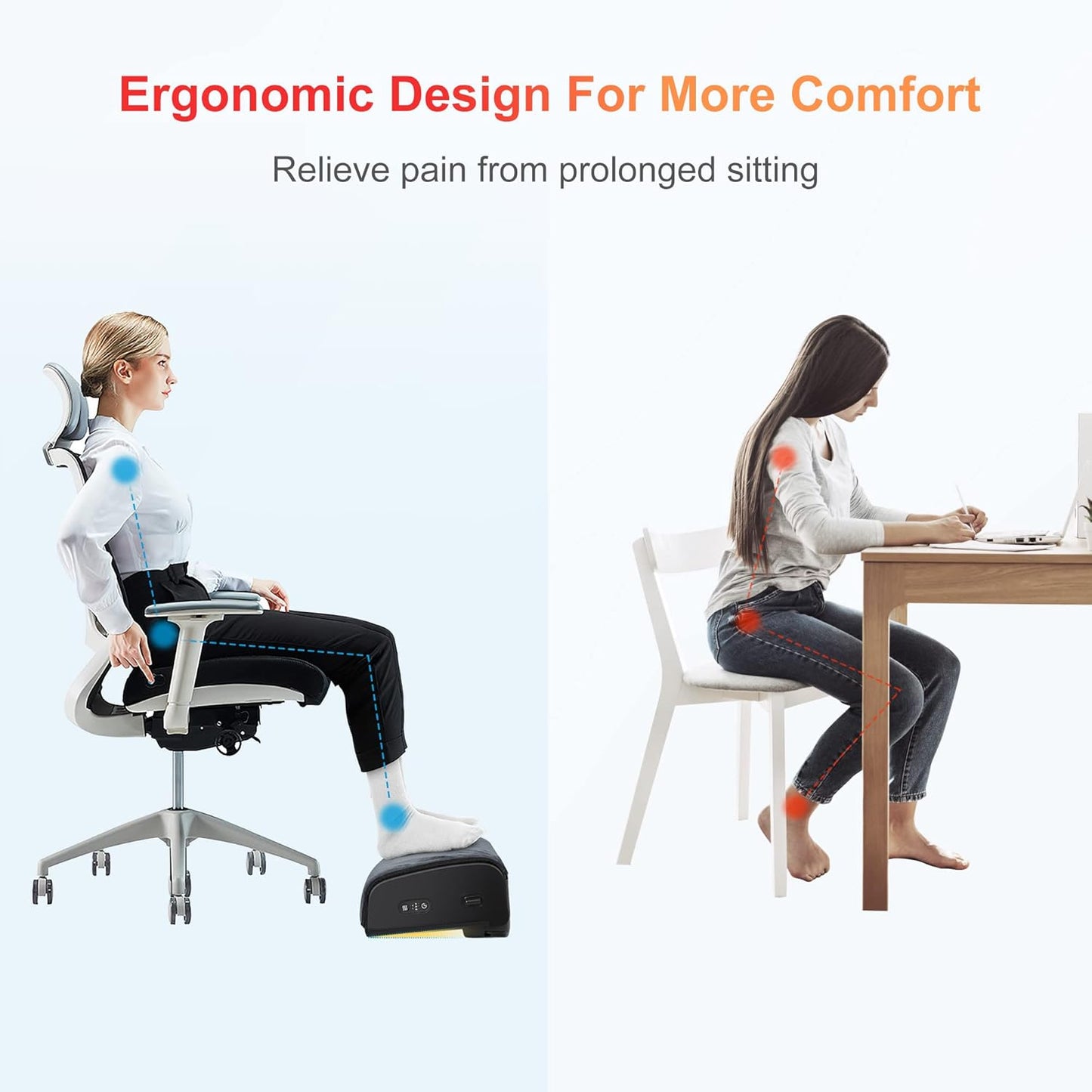Ergonomic Heated Foot Rest