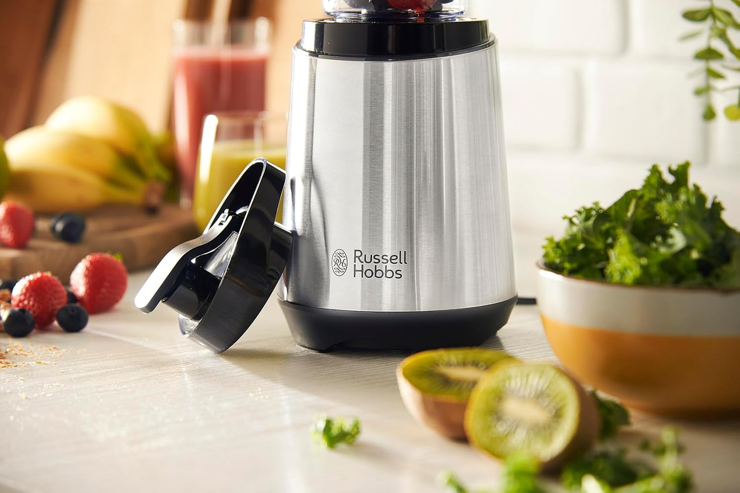 Russell Hobbs Mix & Go Portable Blender: Powerful Smoothie Maker with Travel Bottle
