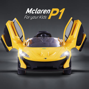 Baybee McLaren Ride-On Car – Royal Yellow Dual Battery
