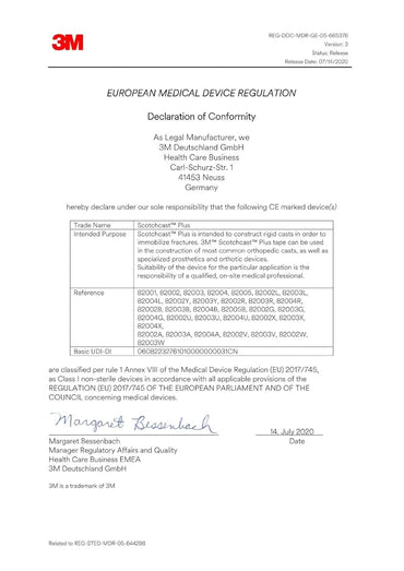 3M Scotchcast Plus Fiberglass Casting Bandage 10cm x 3.65m Pack of 10 - Gomix Brands Outlet