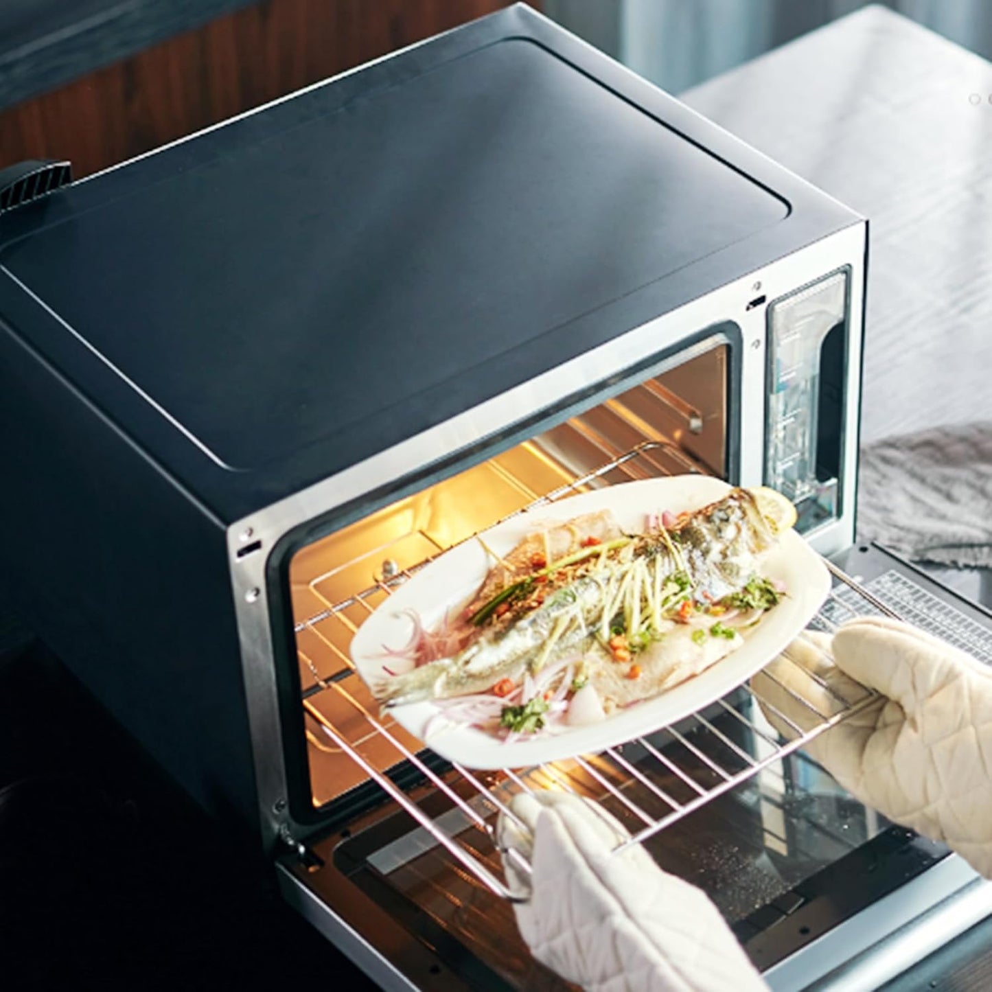 Evecad Adjustable Oven Rack 17-30" Extension Chrome