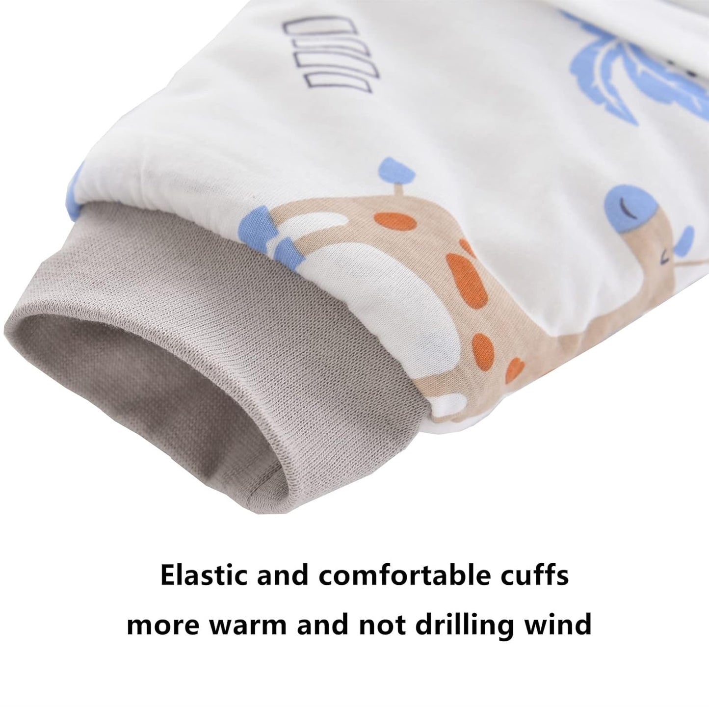 Chilsuessy Ultra-Soft Panda Baby Sleeping Bag with Removable Sleeves