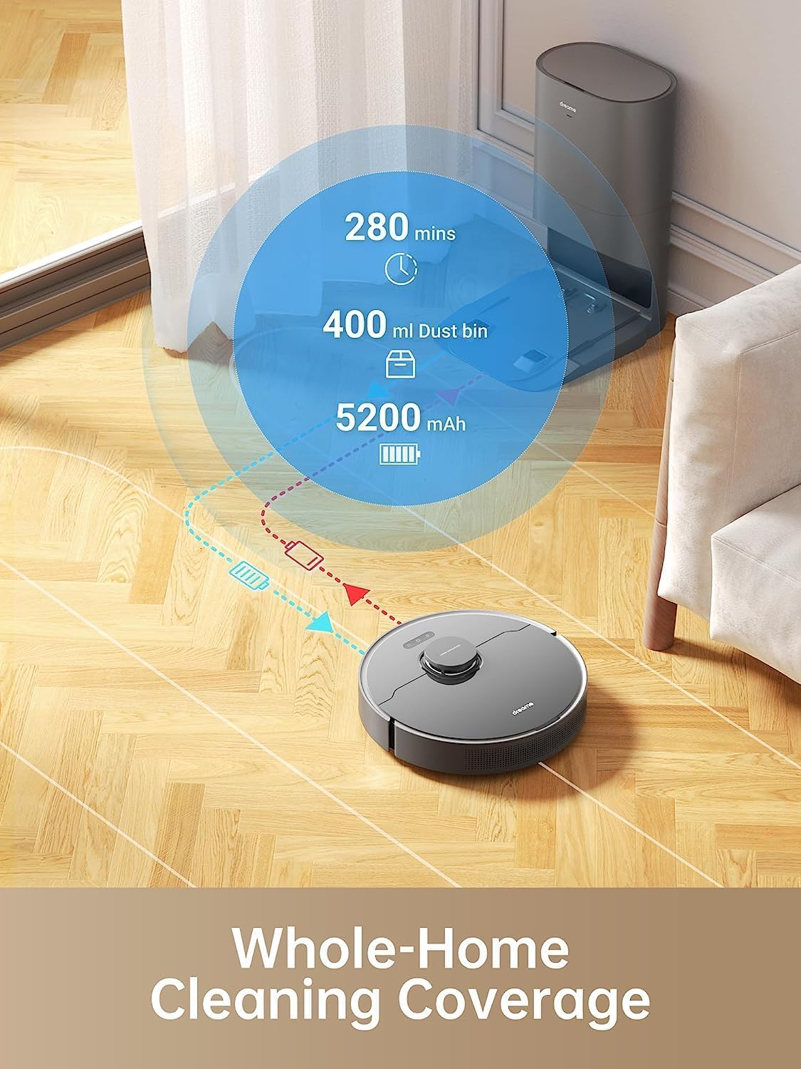 Dreame D10s Plus Robot Vacuum Mop: Smart Cleaning, Self-Emptying, Powerful Suction