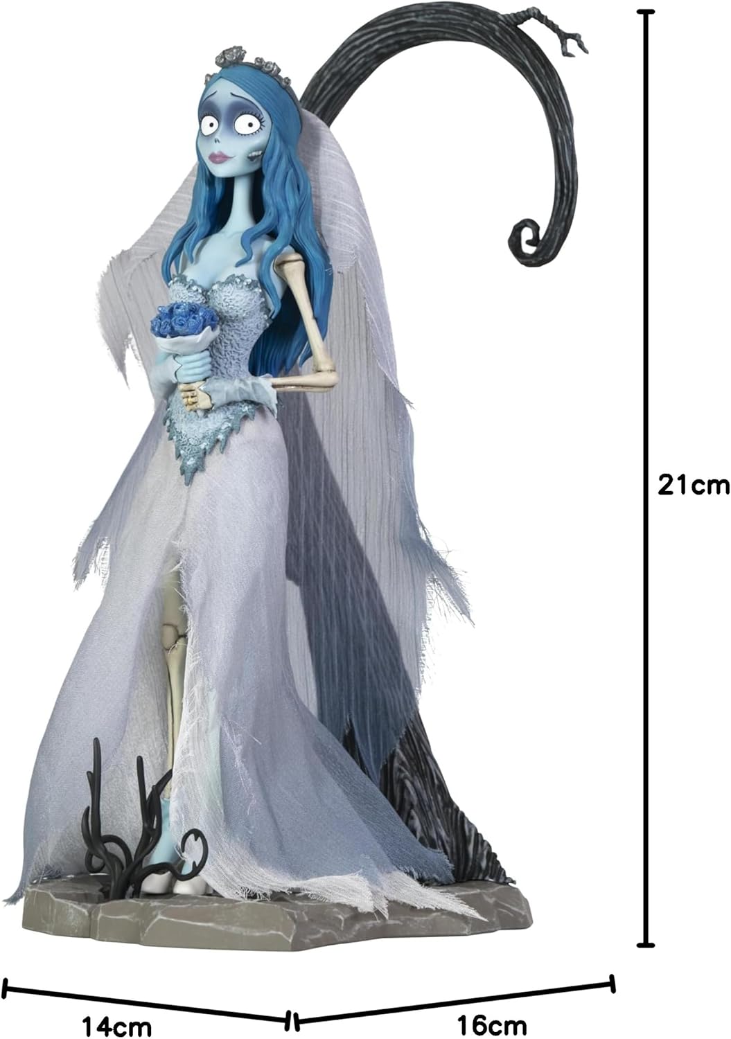 ABYstyle Corpse Bride Emily Collectible Figurine with Fabric Dress