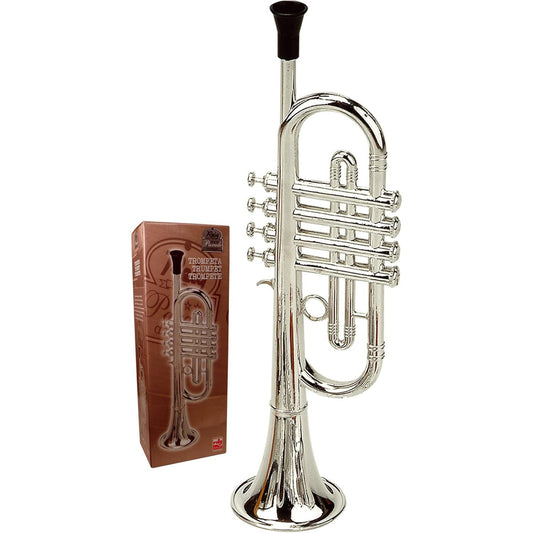 Reig Deluxe Silver Trumpet - Authentic Sound, Kids Musical Instrument
