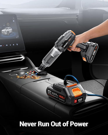SEALIGHT Cordless Handheld Car Vacuum with 21000Pa Power