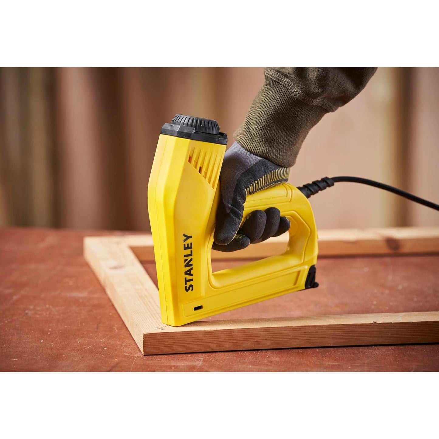Stanley TRE550 Electric Staple/Nail Gun: Heavy-Duty, Multi-Surface, High-Performance Tool